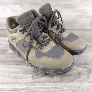 Vasque Clarion Impact Vintage Womens Size 9.5 Hiking Boots Brown Green 7767